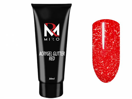 Acrygel glitter red 30ml